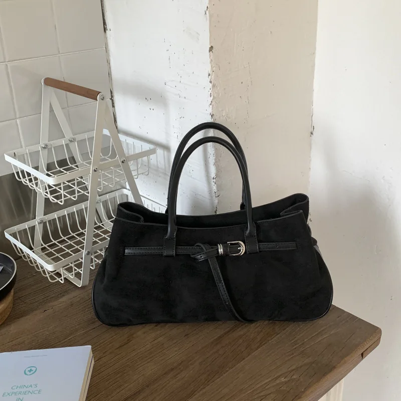 

Просторная большая сумка 2025 года, многофункциональная женская сумка с верхней ручкой и сумка через плечо, веганская кожаная сумка «день-ночь»