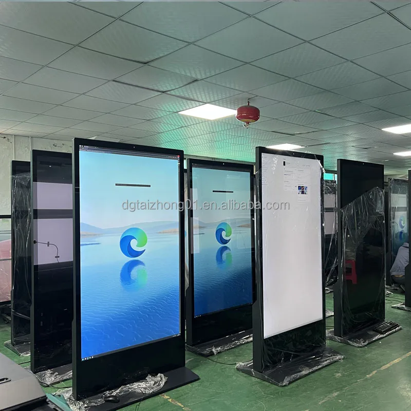 

32-85 Inch Best Selling Smart Kiosk Vertical Totem Floor Standing Touch Screen Advertising Display Digital Signage