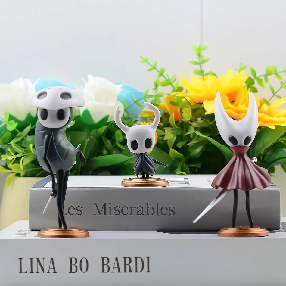 3-6 szt. Nowe figurki Hollow Knight Silksong, figurki z anime, figurka akcji Rycerza, figurka Hornet/Seth, kolekcjonerski model, lalka