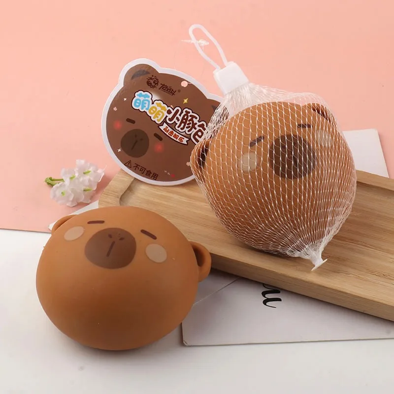 Capybara Slow Rebound Dekompression Pinch Toy Stress Relief Lustiges Tier-Squeeze-Spielzeug Capybara-Form Squeeze-Ball Geschenk für Kinder