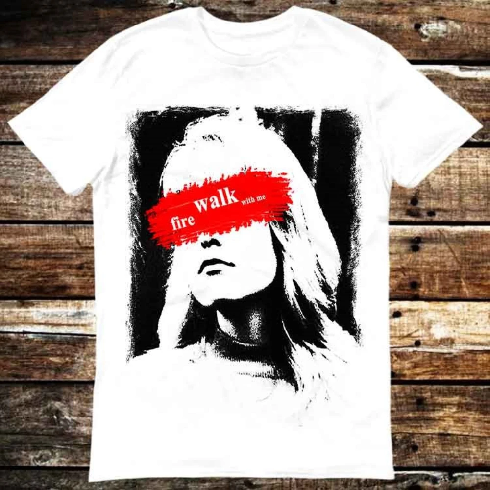 

Twin Peaks Laura Palmer Walk with Fire David Lynch T-shirt unisex pure cotton all-season base layer streetwear