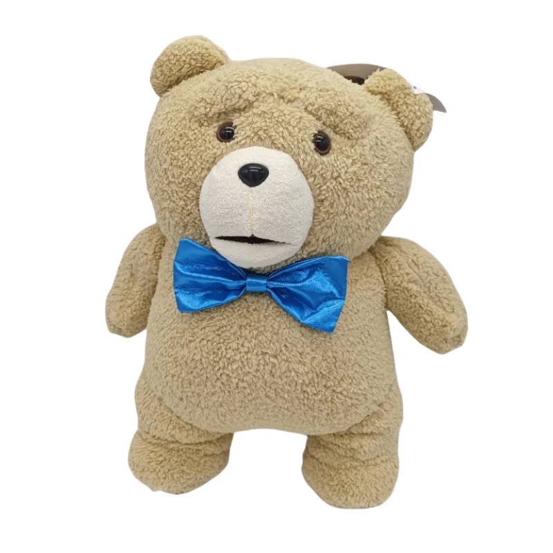 48 سنتيمتر دمية دب كبيرة الحجم تيد 2 الدب ألعاب من القطيفة في المئزر لينة محشوة الحيوان أفخم الدمى لعيد الميلاد
