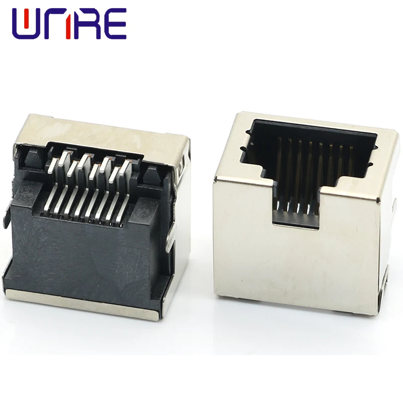 5Pcs RJ Sinking Plate 4.2 With Shell Without Light With Shielded Opening Facing Upwards Network Socket Connector Interface