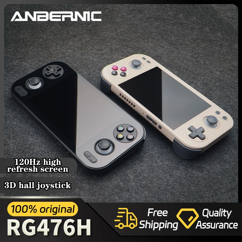 Anbernic RG 476H Unisoc T820 4.7 Inch LTPS Retro Handheld Game Console RG476H Android 13 Touch Screen  Support RixelHK Streaming