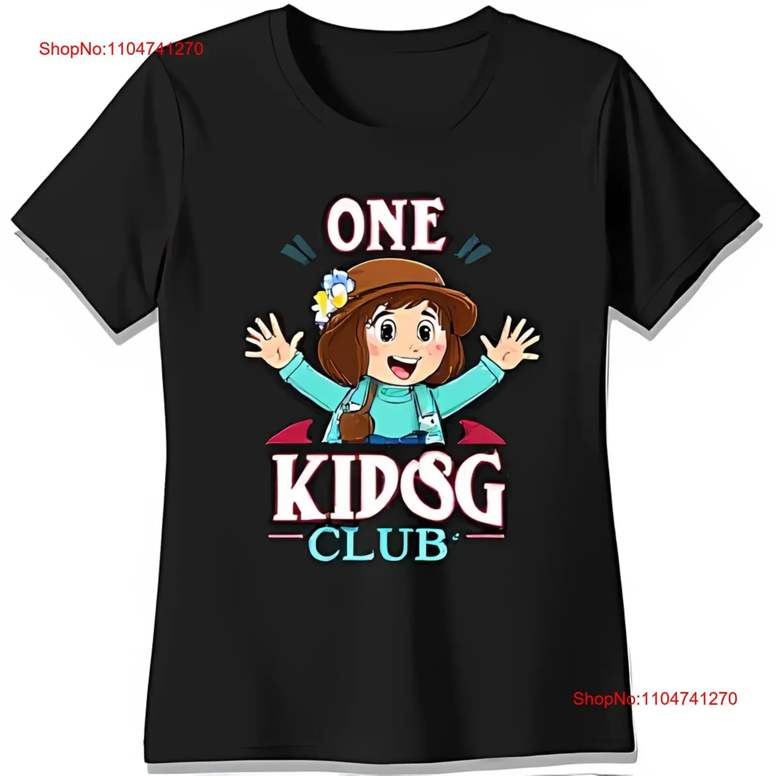 

Очаровательная черная футболка с рисунком девушки «One KidSg Club» Дизайн винтажная стираная домашняя мягкая растянутая графика Повседневная универсальная