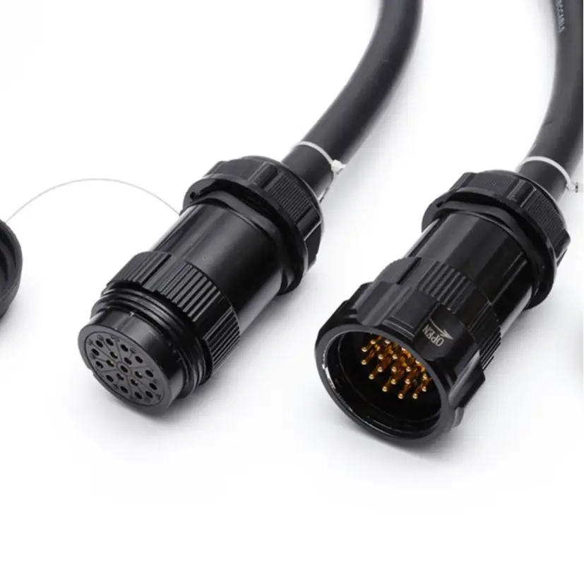 Socapex 19-Pin Male-Female Multi-Cable 19-Core 2.5mm/1.5mm PVC Jacket Oxygen-Free Copper Conductor PW-19P-MF Stage Cable