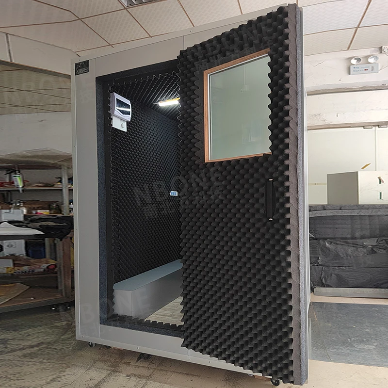 Dispositivi industriali per la riduzione del rumore Stanza insonorizzata per la linea di produzione Stanza silenziosa per apparecchiature di test acustici della ventola del motore