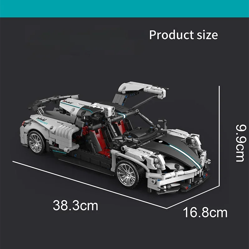 Technical 1:14 Sport Car Supercar Model Building Blocks High-Tech City GT Racing vehicle Bricks Toys For Kid Boy Christmas Gifts