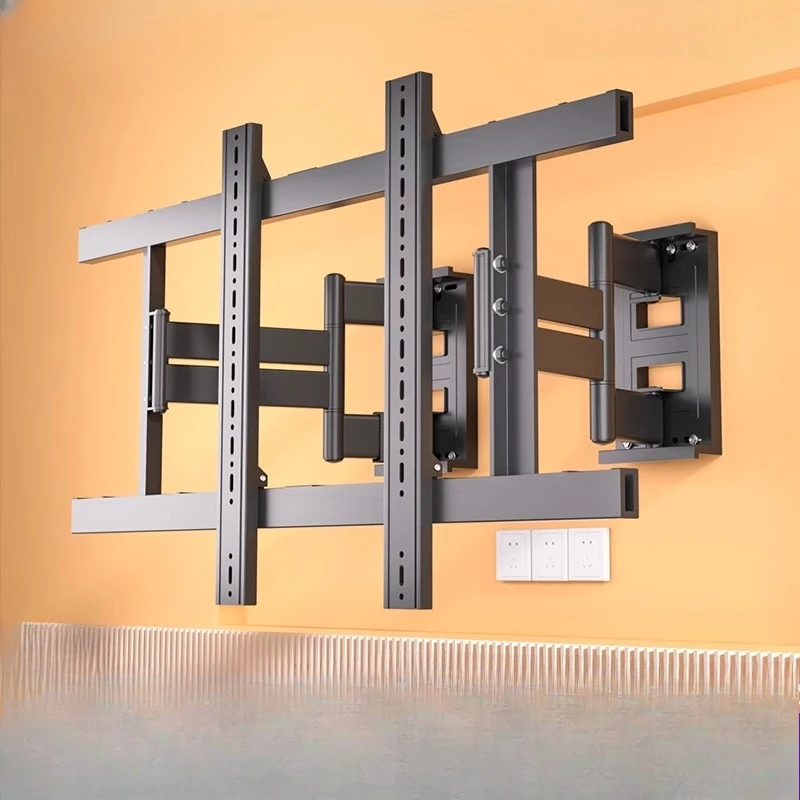 شماعة تلسكوبية رفيعة للغاية بـ 8 أذرع مع حافة مدمجة لتجنب المقبس 75/85/98 بوصة