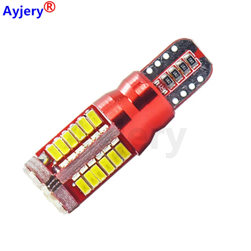 مصباح أبيض ليد لكانبوس علامة السيارة ، مصباح إسفين المحرك ، مصباح وقوف السيارات ، بدون خطأ ، T10 من من من نوع W5W 57 SMD ، 12V ، 4 V #1