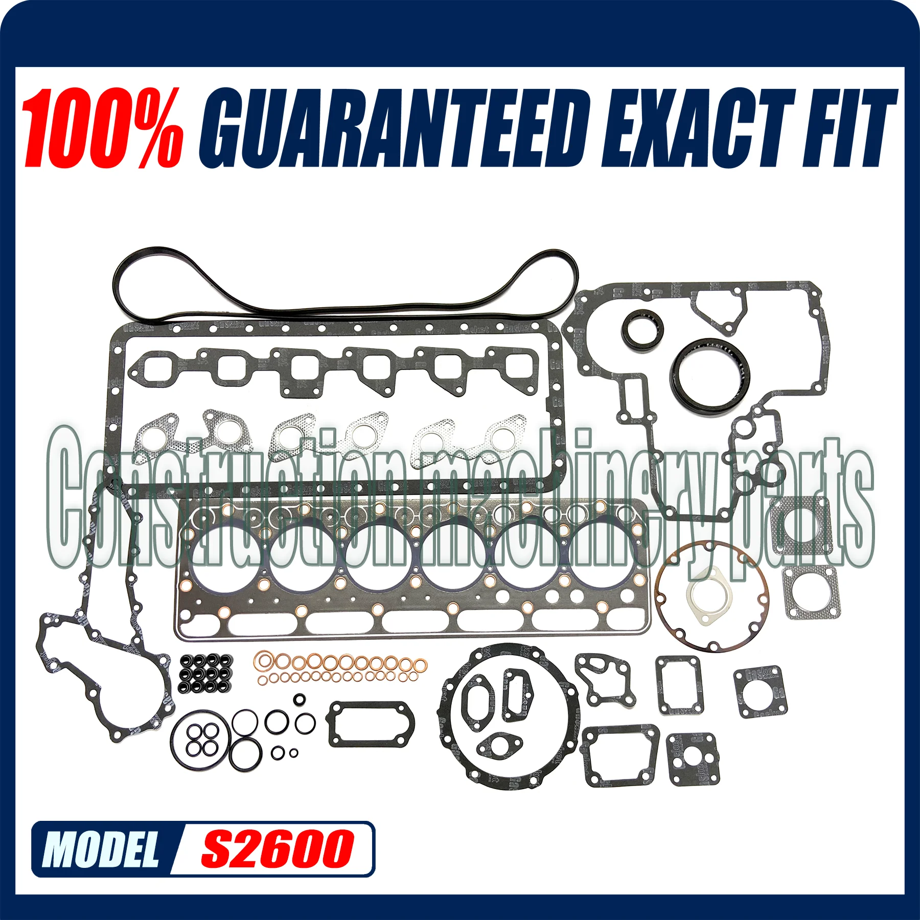 S2600 Full Overhaul Gasket Kit For Kubota Engine KH28 KH170 Excavator