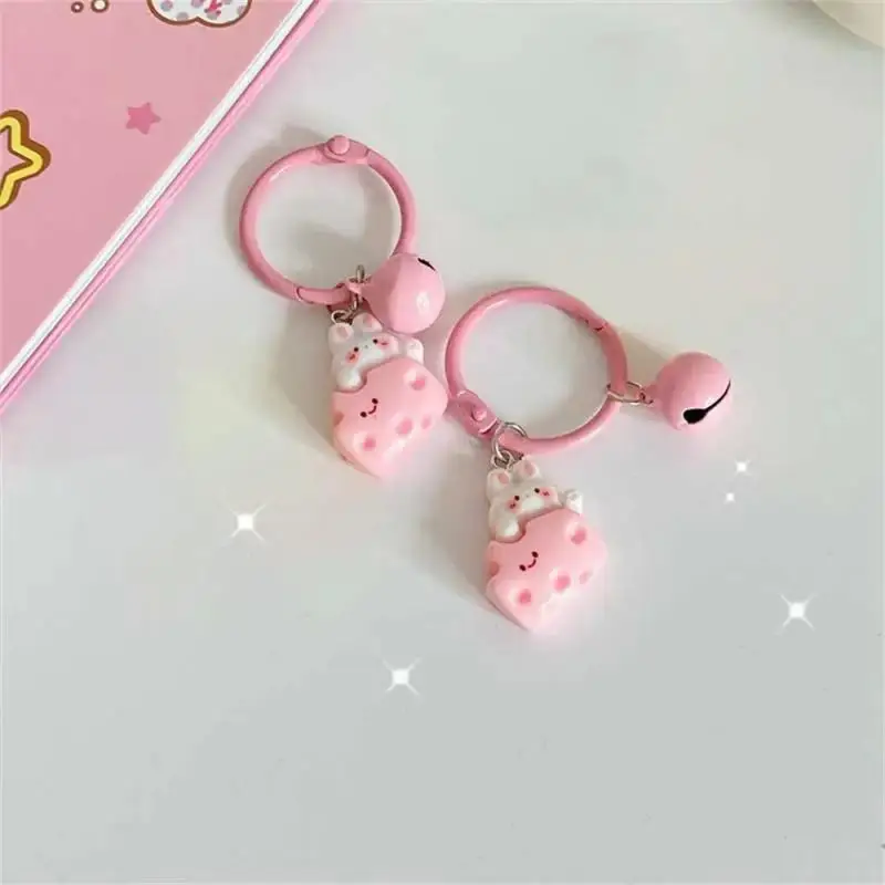 Creative Keychain Exquisite Workmanship Personalized Gifts Creativity Cheese Cute Household Products Bunny Keychain Durable