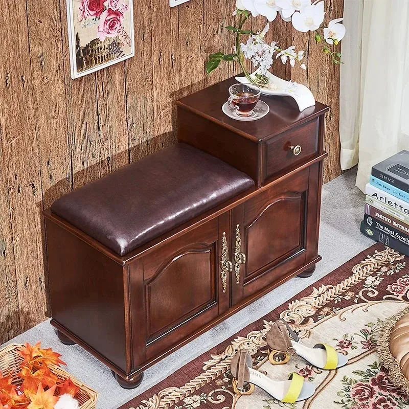 

Entrance Hall Stool Shoe Cabinets Nordic Wooden Fashion Organizer Storage Shoe Cabinets Luxury With Seat Muebles Home Design