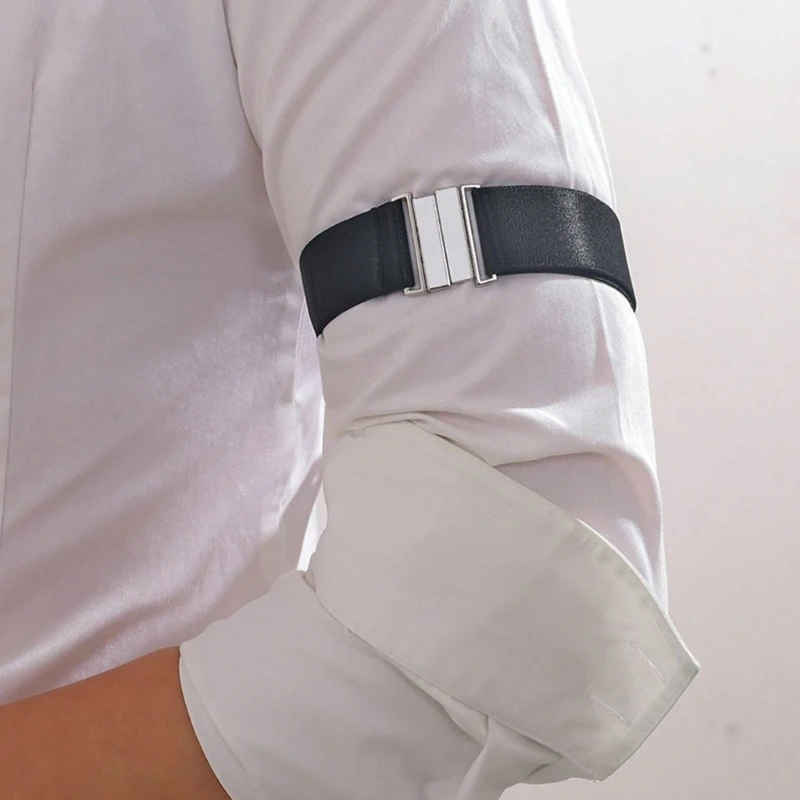 Elastic Shirt Armband Nonslip Securing Position Shirt Arm Stays Sleeve Holder