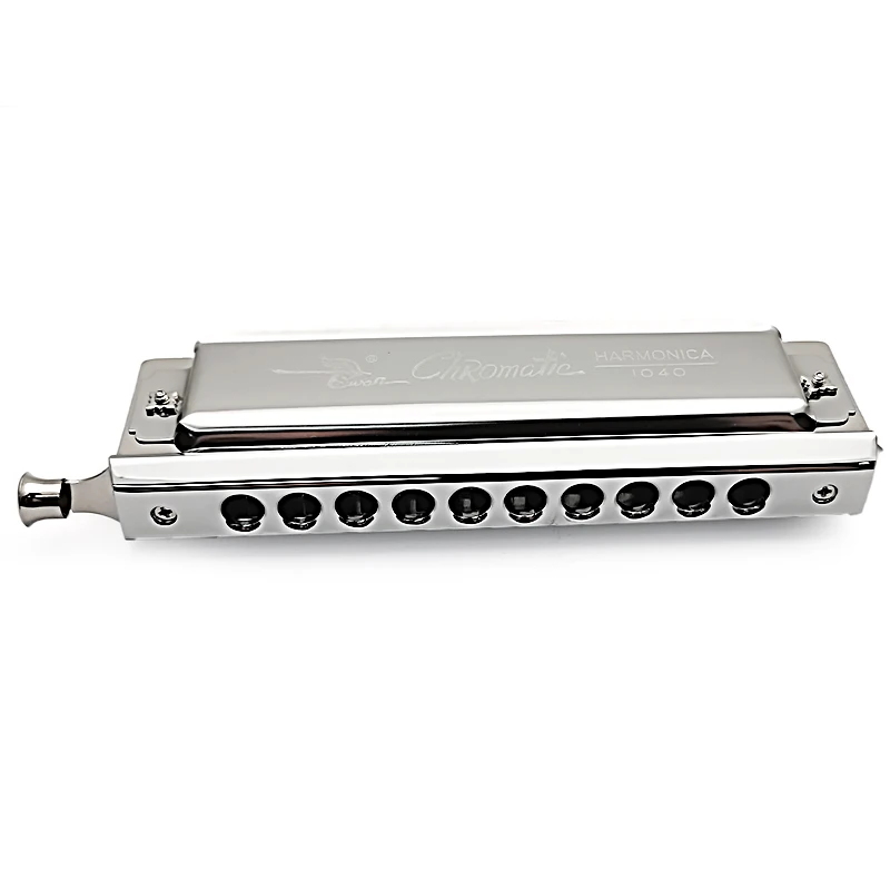 Harmonica SWAN Chromatic Blues Harmonica C Key w/ 10 Holes 40 Tone NEW