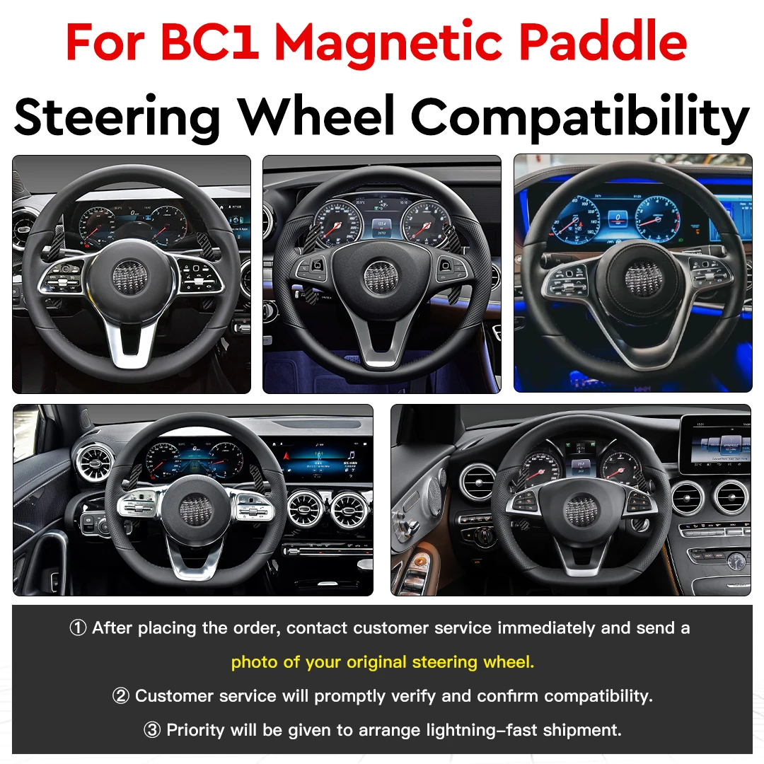Leve cambio al volante magnetiche a LED per Mercedes Benz Classe A: 2016-2021 Classe BC: 2015-2021 Vari colori