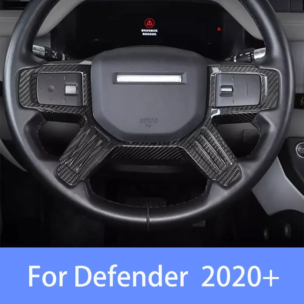 

XMSJFor Land Rover Defender 2020 2021 2022 2023 2024 2025 Automotive Interior Accessories ABS Steering Wheel Frame Decorative St
