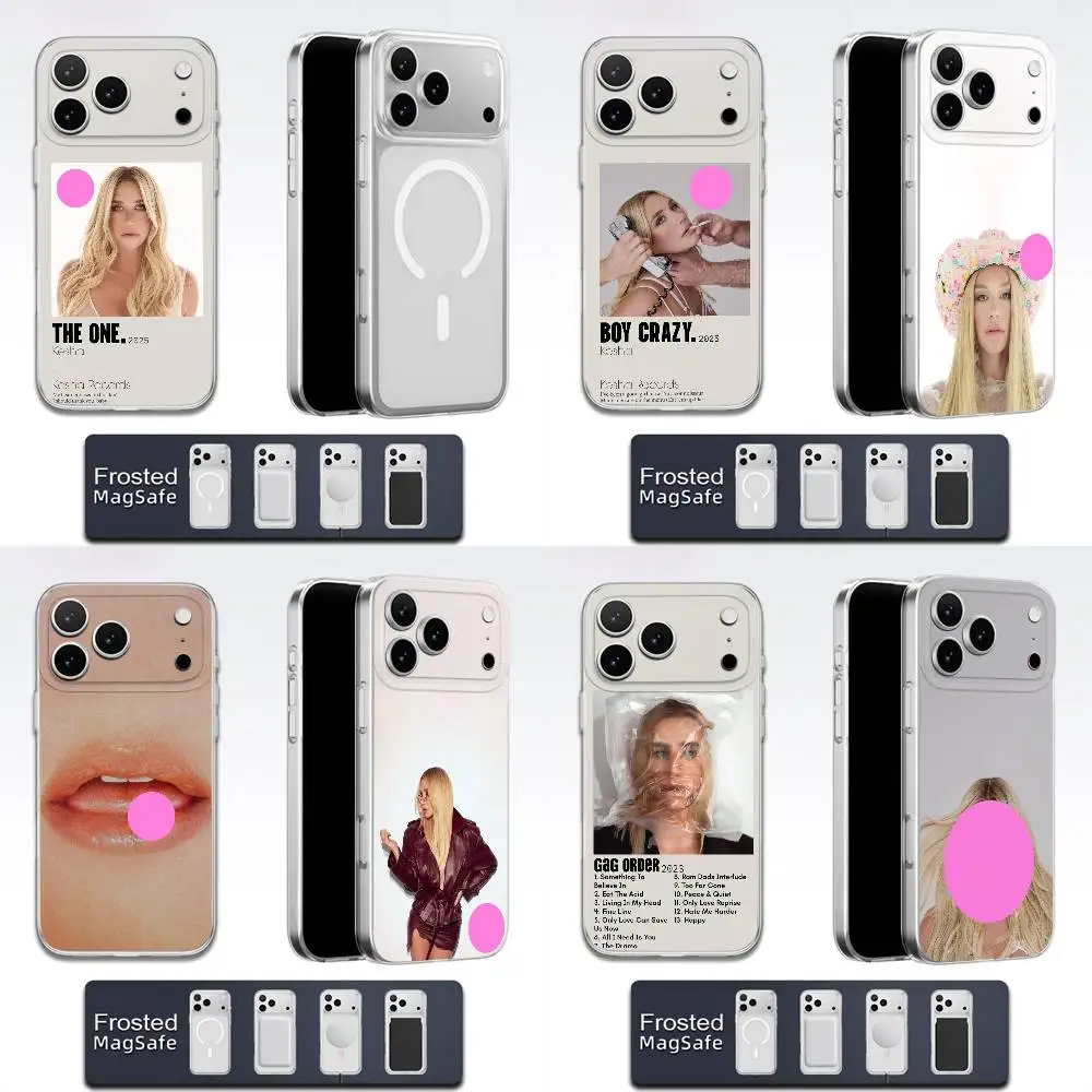 

K-Kesha Gag Order Phone Case For iPhone 17,16,15,14,13,12,11,Pro,Max,Plus,E,Air,Mini Magsafe Frosted Transparent