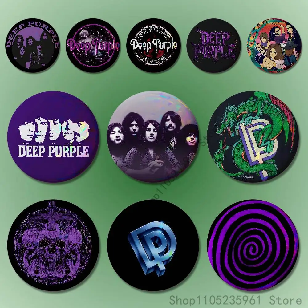 

D-Deep P-Purple Custom Badges 75mm 44mm 25mm Brooch Backpack Hat Pins Accessories Toys Valentine gift