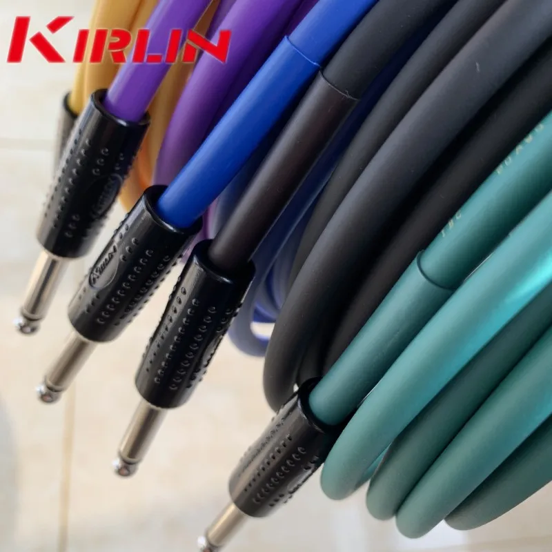 كابل كيرلين لتقليل الضوضاء للآلات الموسيقية، خط للجيتار الكهربائي والباس والطبول ومكبرات الصوت، 3 و6 و0 و5 متر، نواة نحاسية... #2