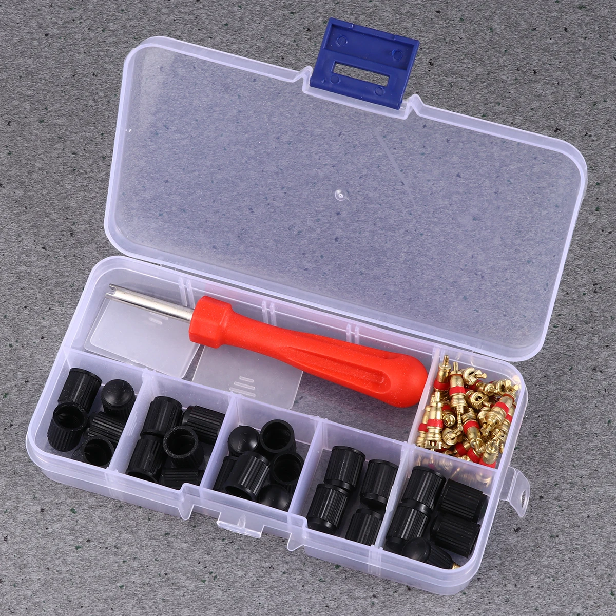 

61pcs Tire Valve Core Wrench Set Car Truck Bike Motorcycle Repair Tools Tyre Removal Stem Remover Practical Durable