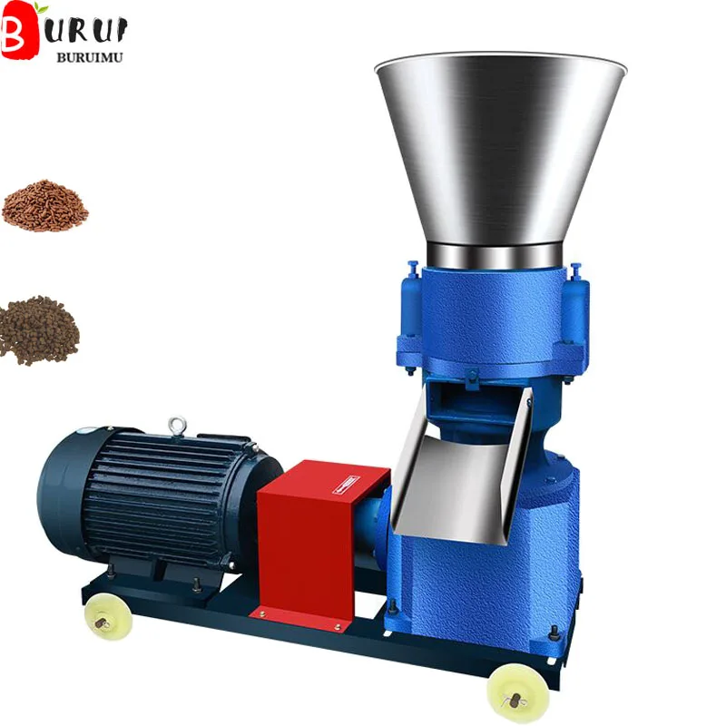 Feed Pelletizer Household Small Fish Chicken Pig Poultry Animal Feed Pellet Processing Machine