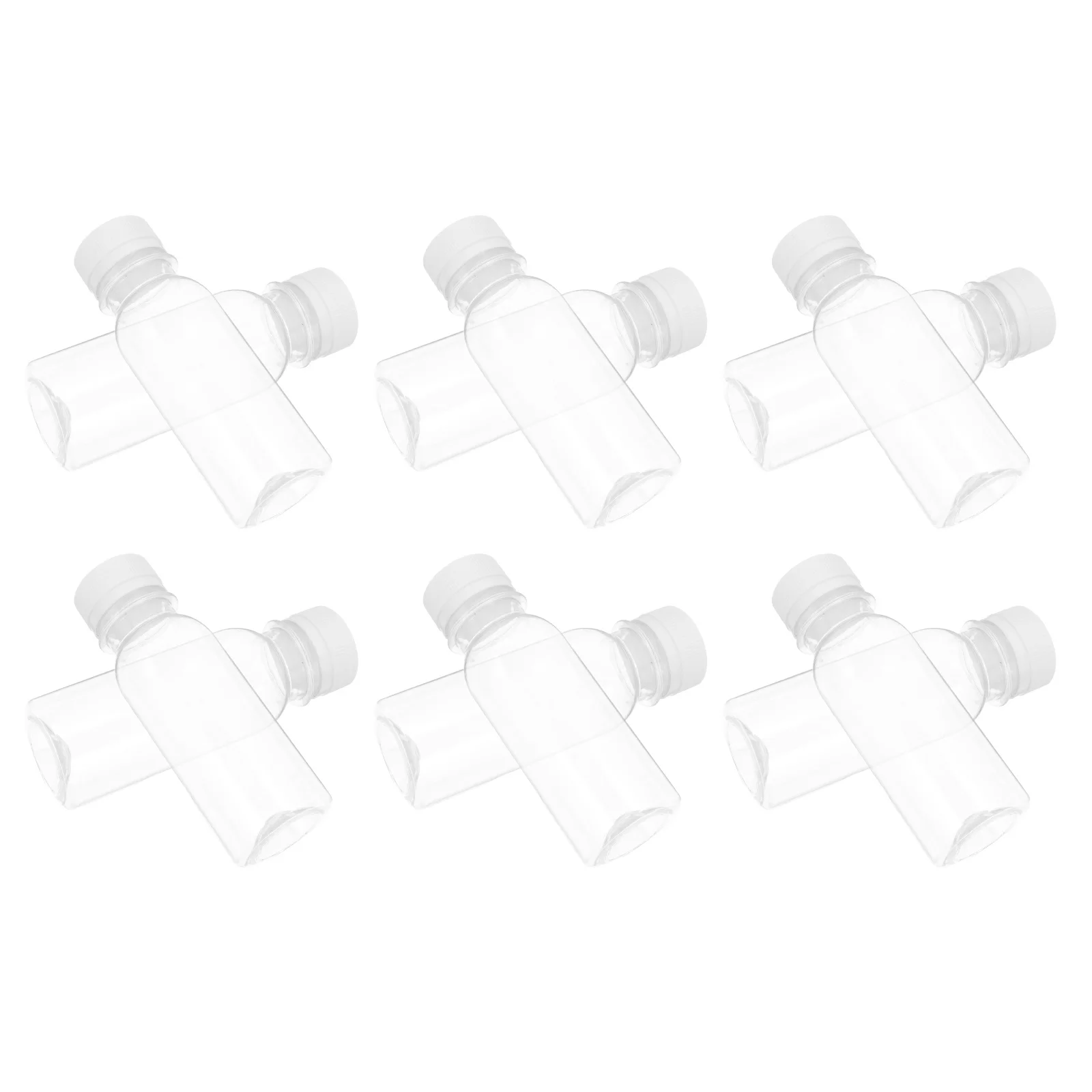 

15Pcs Plastic Milk Bottles Transparent Clear Storage Beverage Bottle Leakproof Flat Bottom for Outdoor Camping Juice