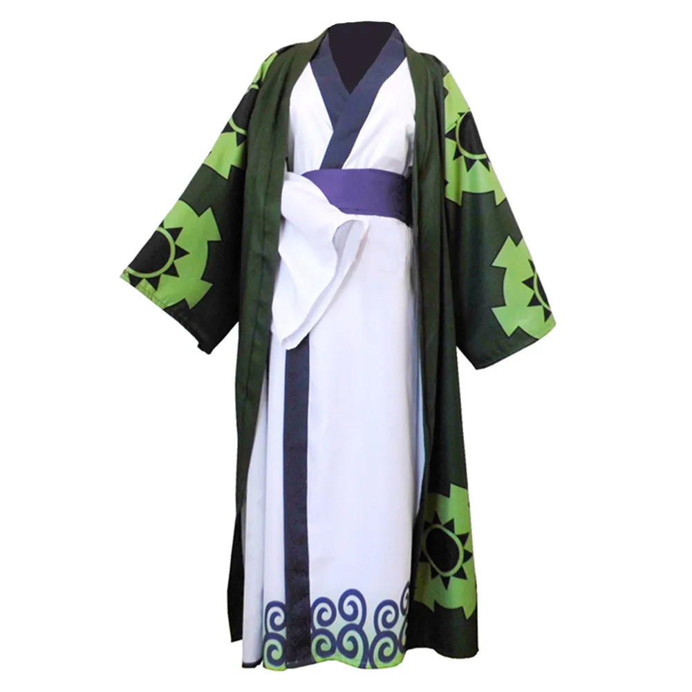 Zoro Cosplay klassische Kimono Kostüm Anime Piraten Rollenspiel Outfits Erwachsene Männer Frauen Verkleidung Umhang Set männlich Halloween Anzug