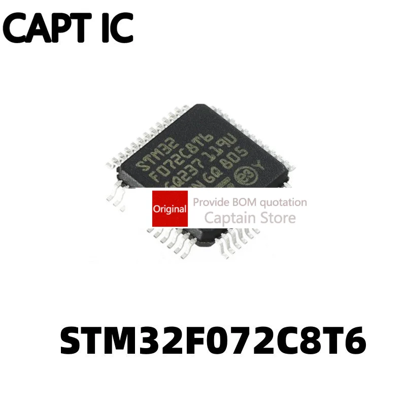 5PCS STM32F072C8T6 LQFP48ST single chip microcomputer IC chip Italian semiconductor MCU