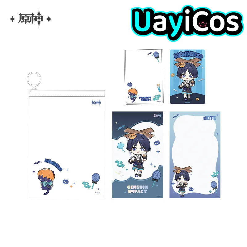 

Original Stationery Genshin Impact Wanderer Wriothesley Stationery Set Ornament Doll Accessories Anime Game Toy Kids Gifts Cospl