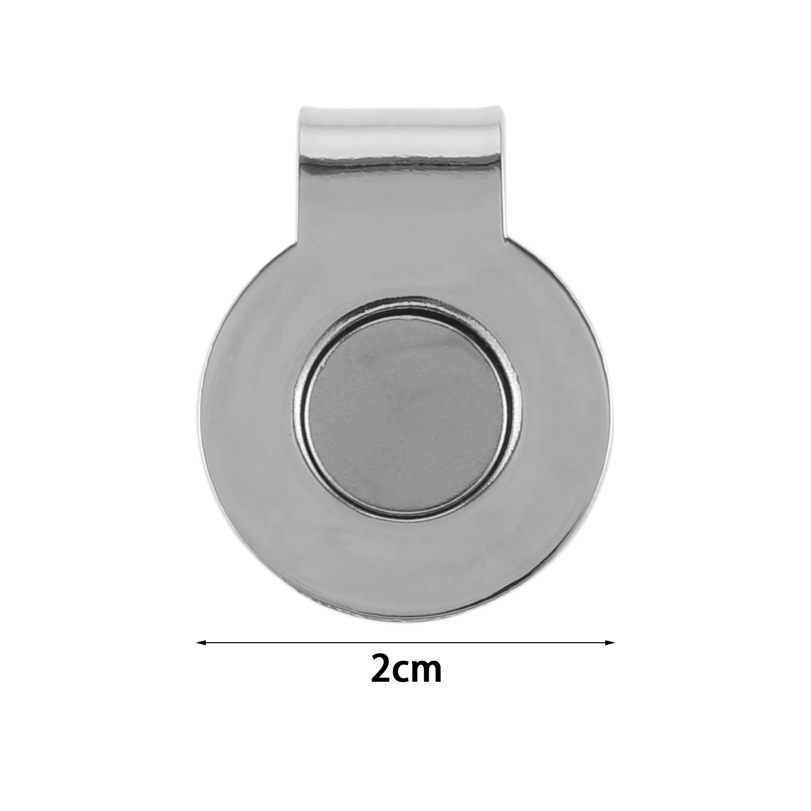 10Pcs 20mm Golf Ball Marker Magnetic Round Coin Zinc Alloy Silver Golf Hat Clips Ball Marker Clip Golf Putting Green Accessories