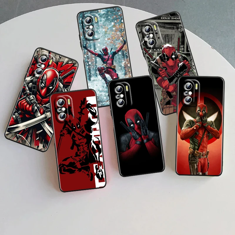 Death Attendant Marvel Fashion For Xiaomi Redmi 9A 9C 9AT 10C 9 9T 10 12C 13C A3 12 K60 A1 K50 K40 5G Black Cover Phone Case