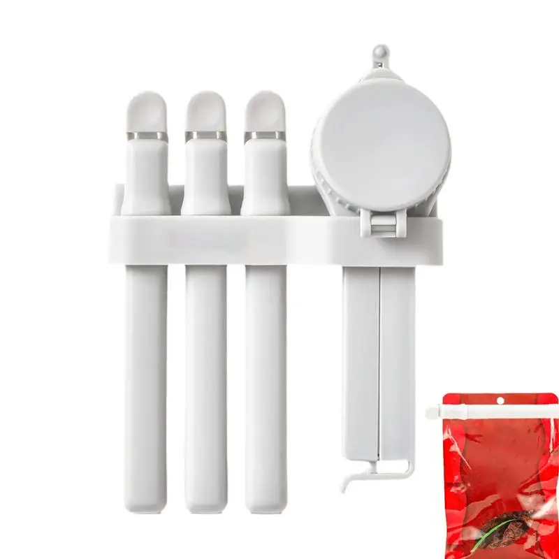 Clips para bolsas de patatas fritas, Clip para bolsas de cocina para el hogar, almacenamiento de alimentos, Clips de sellado, Clip para bolsas de comida rústica para viajes en casa, 4X