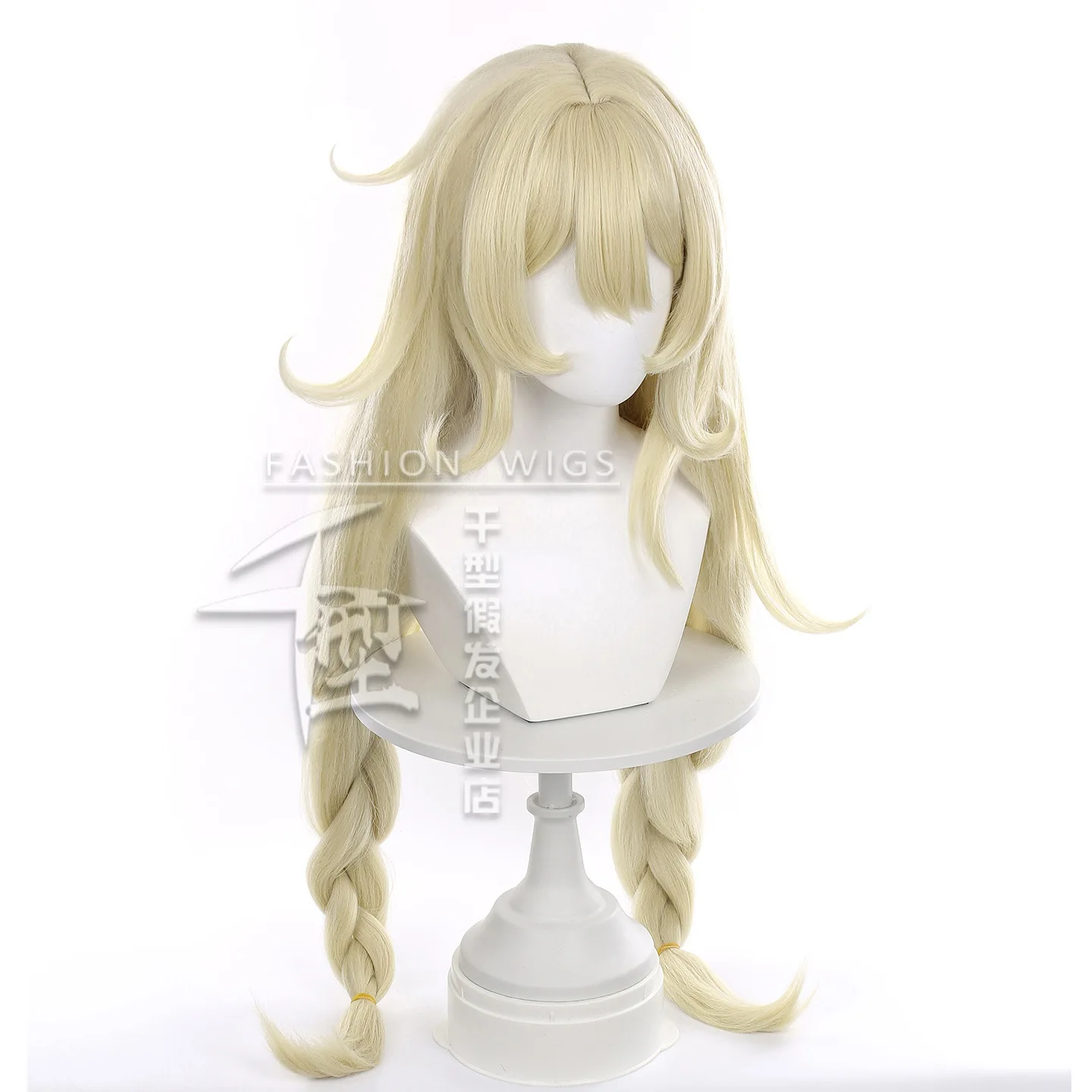 Genshin-pelucas de Cosplay de impacto para mujer, peluca de Cosplay de Alicia para Halloween, pelo sintético resistente al calor de 90cm de largo para fiesta + gorro de peluca
