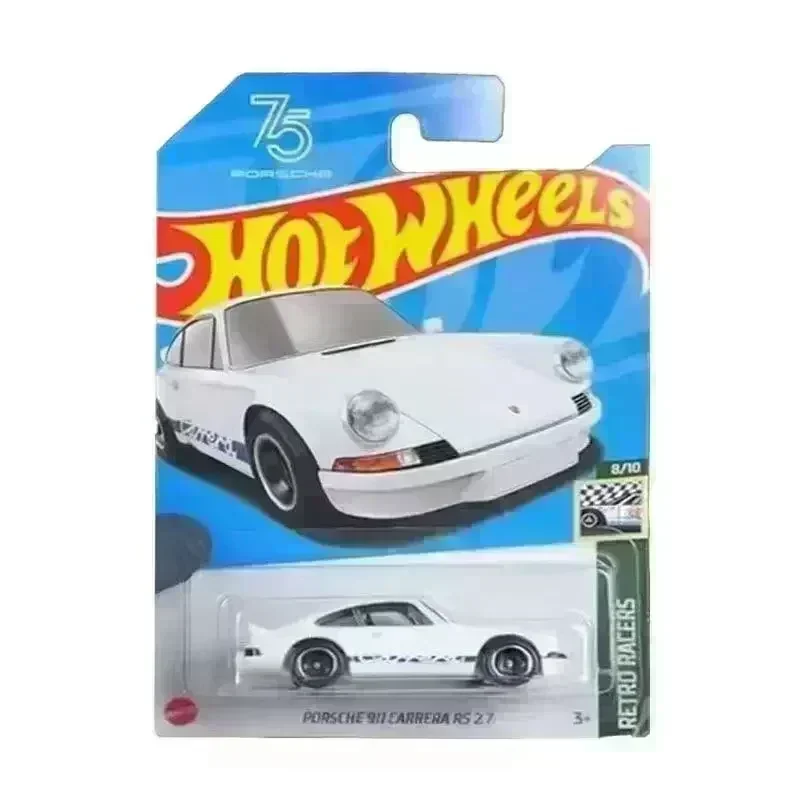Hot Wheels-riel de tráfico de coches para niños, vehículo de aleación fundido a presión 1/64, modelo Porsche Benz Honda CR-X, juguetes para niños, regalo para niños
