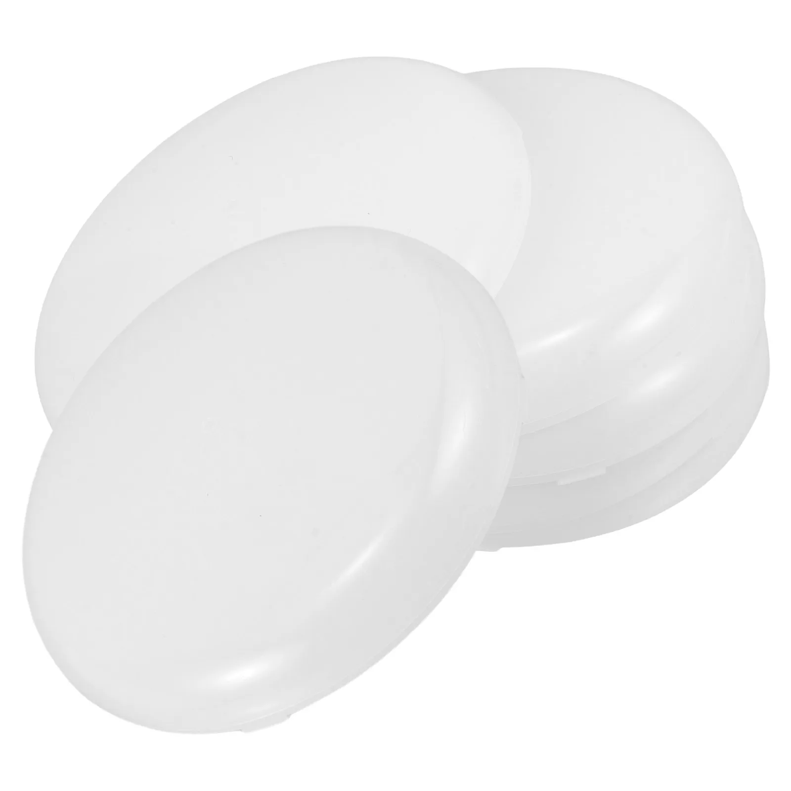 

6 Pcs LED Light Lampshade Diffuser Round Milk White Anti Fog Cover for Downlight Ceiling Panel with Plastic Board