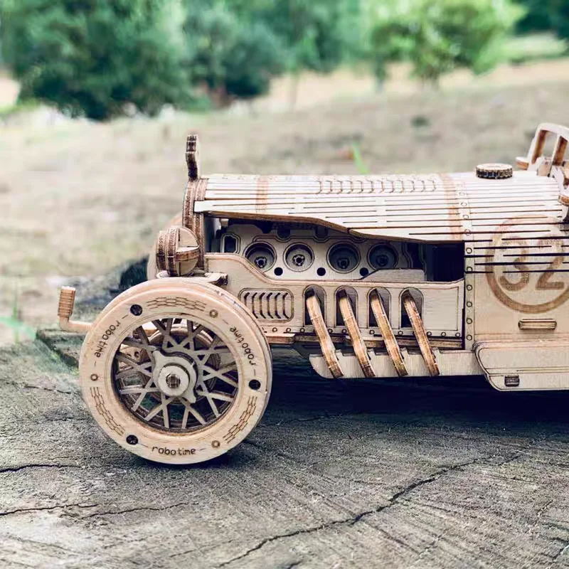 3D-Autopuzzle aus Holz, DIY mechanische Modellbausätze für Erwachsene, Maßstabsmodell, Teenager, Geburtstagsgeschenkidee, Heimbüro-Schreibtischdekoration