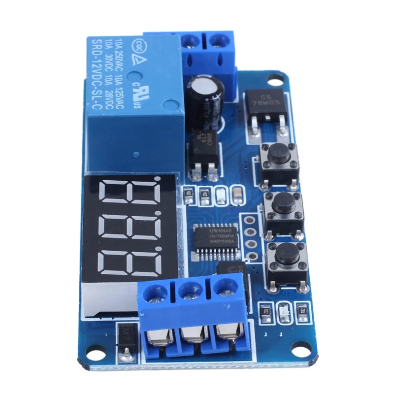 3X Automation DC 12V LED Display Digital Delay Timer Control Switch Relay Module-ABQU