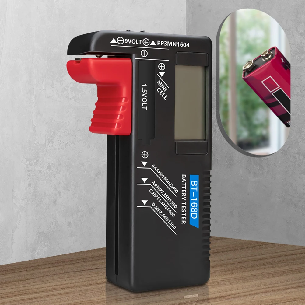 

AAA 9V Batteries Digital Volt Checker Lightweight Portable 9V Tester Tester Volt Checker Meter