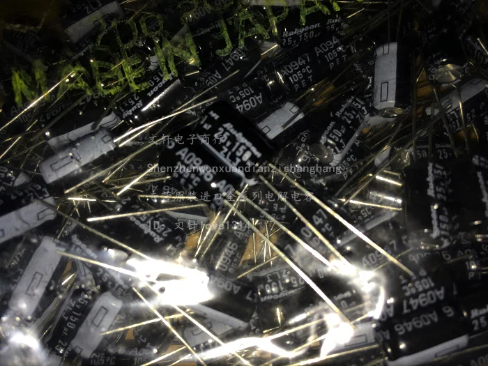 

2024 100pcs NEW Rubycon aluminum electrolytic capacitor 25v150uf 25v ZLJ 6.3*11 long life high frequency original spot