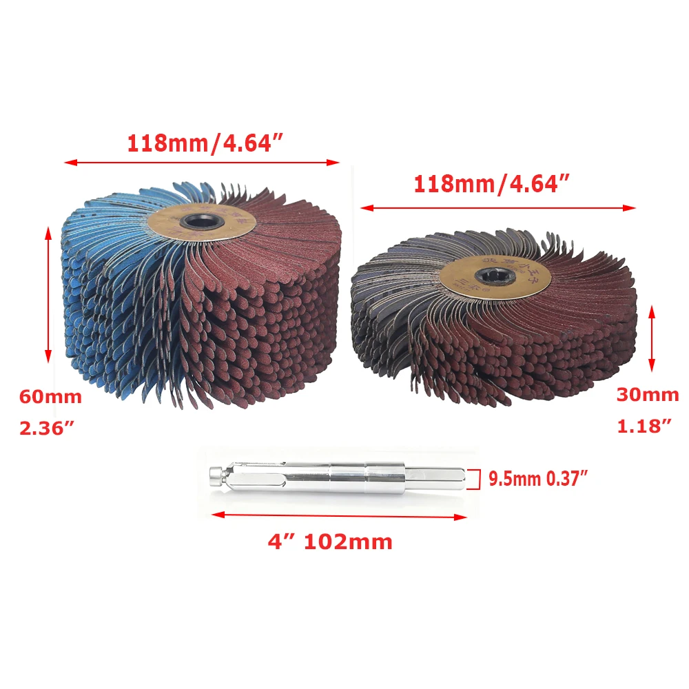 118x60 مللي متر/30 مللي متر شرائط القماش الكاشطة فرشاة تلميع عجلات الهواء الملمع اكسسوارات للخشب طحن التلميع #2