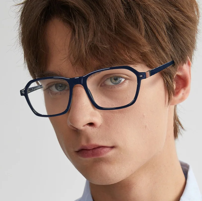 

ALICIA New Fashion Square Full Frame Polygon Ultra light TR90 Eyewear Optical Prescription Frames Man Woman
