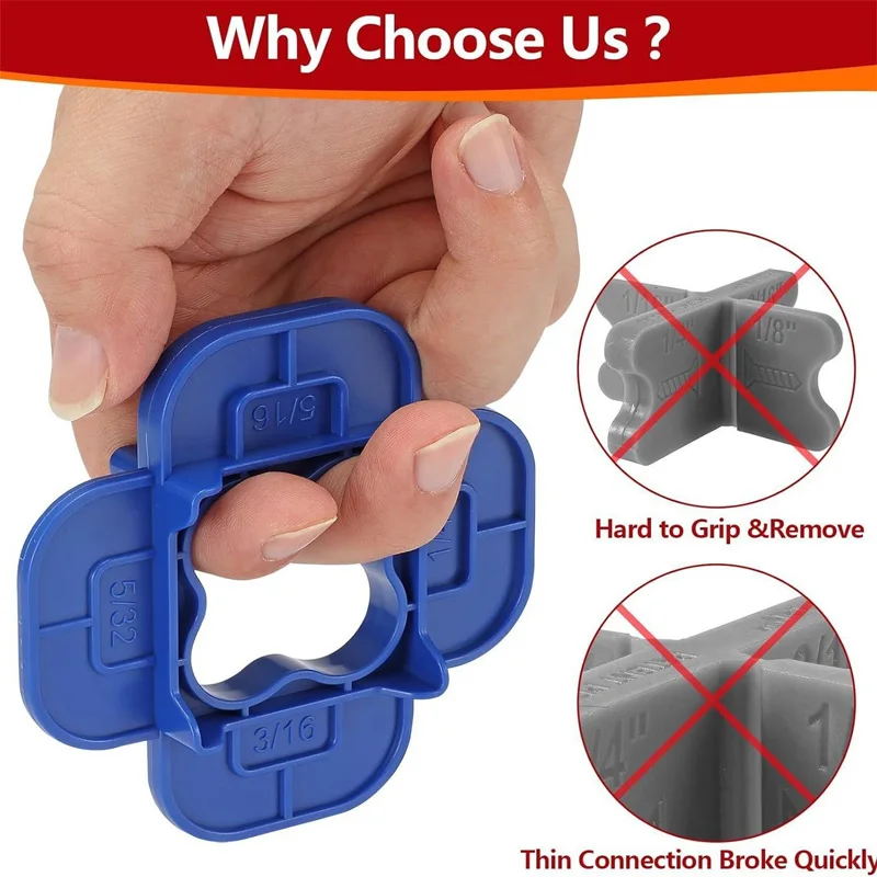 

2-10Pcs Wood Board Gap Shim Wooden Board Plastic Isolation Ring Deck Gasket Spacing Tool Set 5/32" 3/16" 1/4" 5/16"