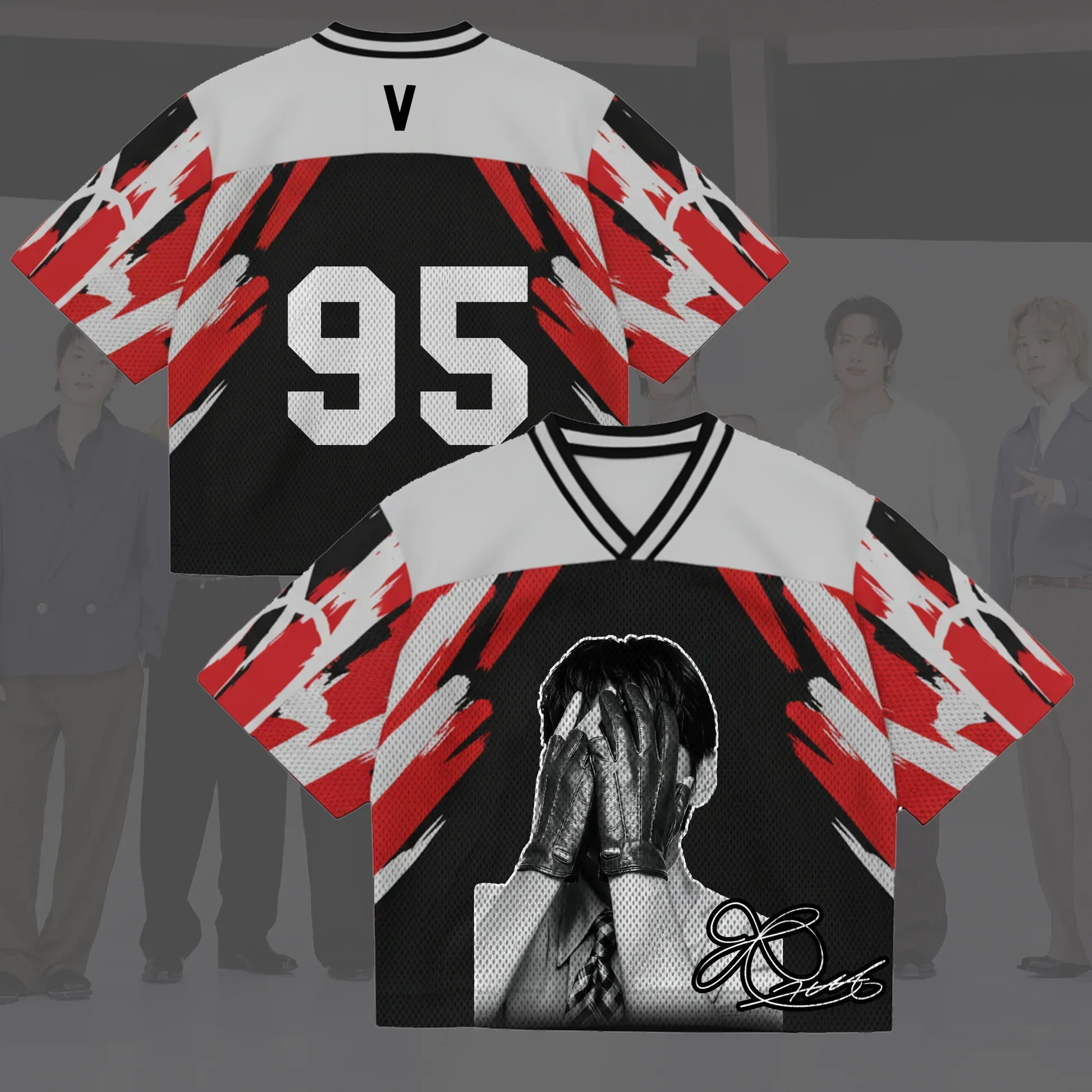Kpop Face To Face World Tour Trikot Geschenk für Fans Amerikanischer Street-Style Familien-Outfit Sommer Lässig Atmungsaktiv Schnelltrocknend – Detail 7