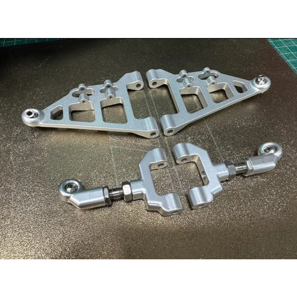 RC Crawler Upgrade Parts Extended Front Independent Suspension Arms Custom For KM Thunder RC Car Mod Replacement Accessories