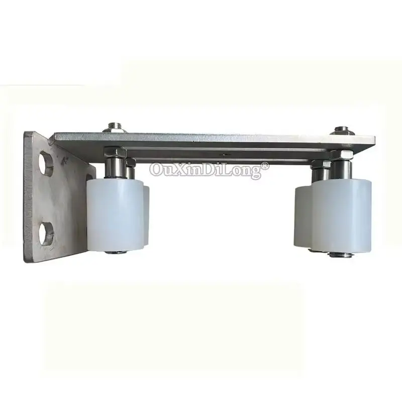 

1PCS Slide Gate Guide Post Rollers Adjustable Bracket Mount Hard Nylon Rollers Heavy Duty Steel Gate Guider GF389