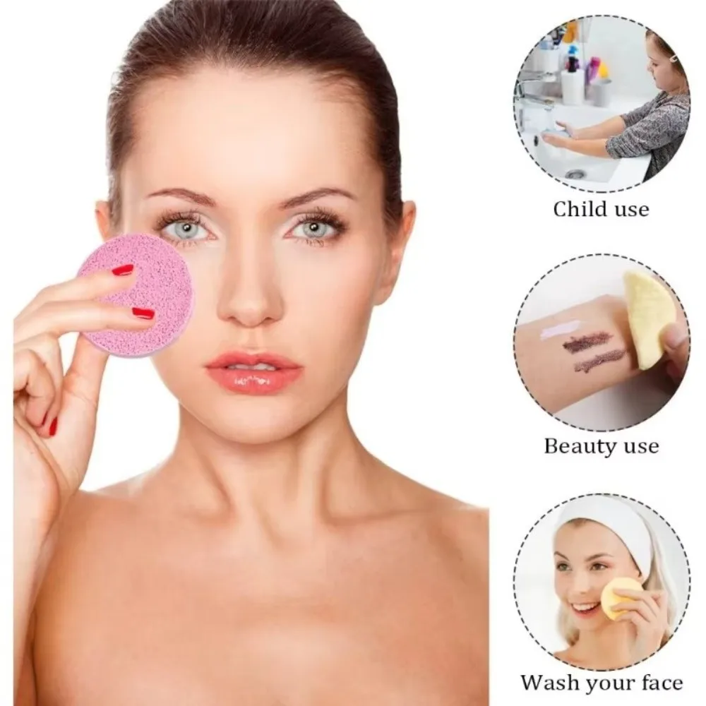 12PCS/Set Compressed Cosmetic Puff Facial Clean Pad Skin Care Facial Clean Washing Sponges Makeup Skin Care Tool