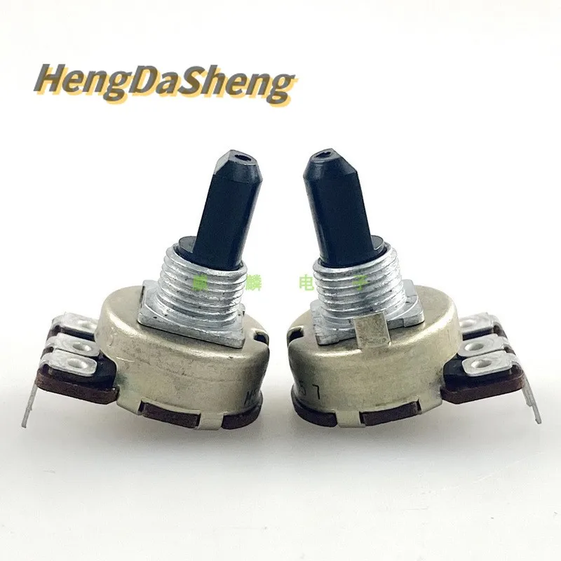 

5Pcs R161 M5KΩB 3-pin Single String Hole Pin B5K Power Amplifier Audio Volume Potentiometer