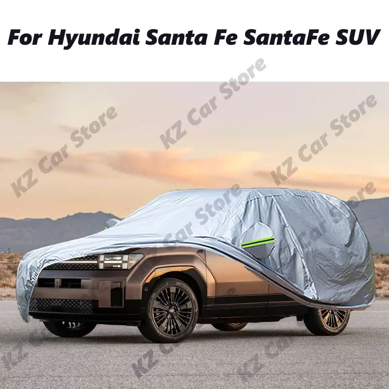 Full Car Cover For Hyundai Santa Fe SantaFe SUV Anti-UV Sun Shade Rain Snow Dust Protection Waterproof Cover