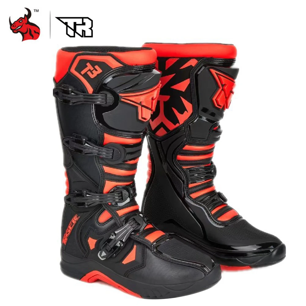 

Non-slip Motocross Boots Anti Fall And Wear-resistant Motorcycle Boots Men's And Women's Racing Boots Safe Riding Equipment